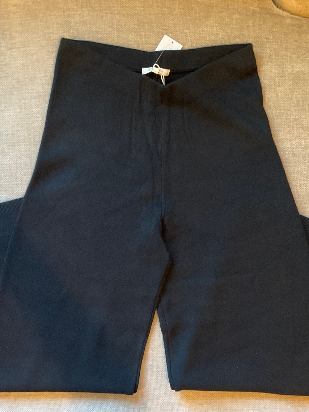Z Supply Black Knit Wide Leg Pants